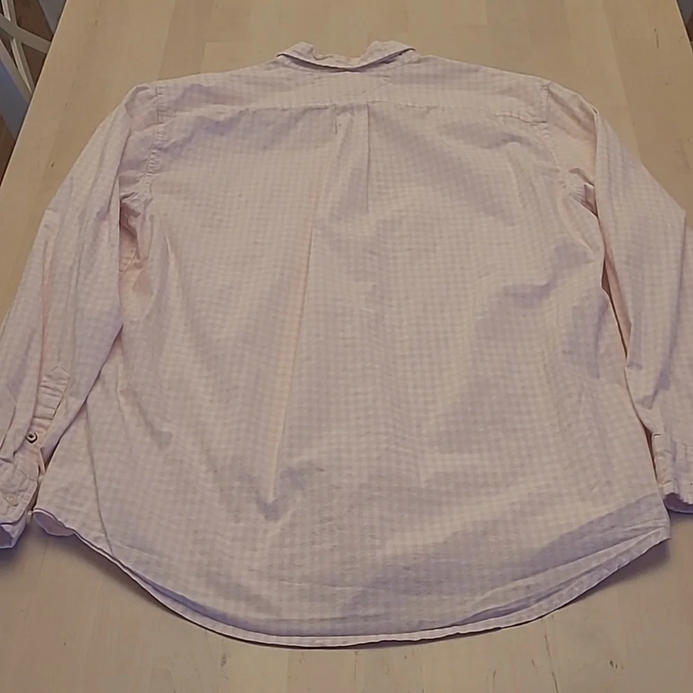 LIKE NEW Tommy Hilfiger Gingham Pink and White Button Down Shirt - Picture 9 of 11